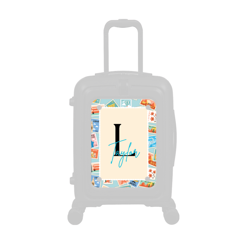 Modify - Personalised Panel (Stamps Border - Letter & Name)