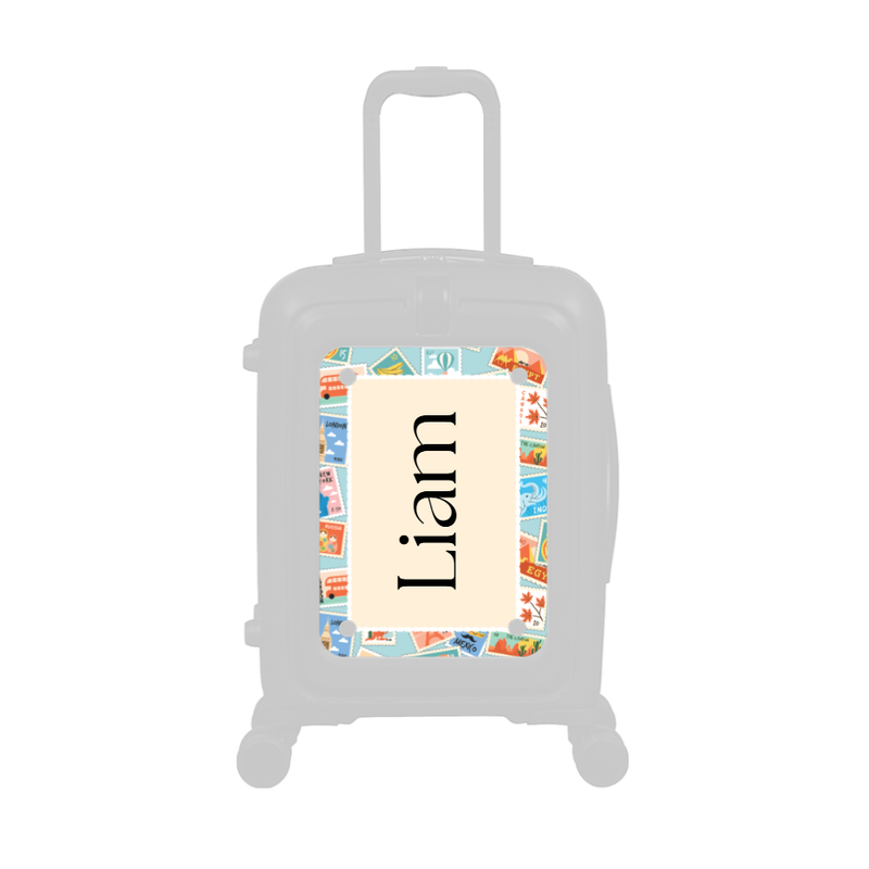 Modify - Personalised Panel (Stamps Border - Side Name)