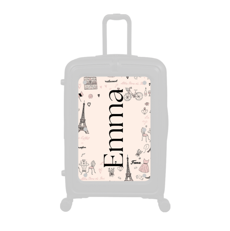 Modify - Personalised Panel (Paris Border - Side Name)