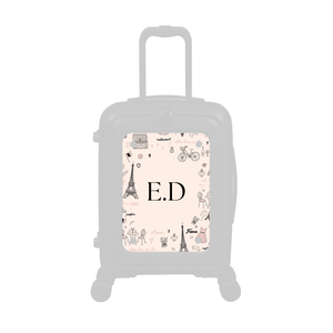 Modify - Personalised Panel (Paris Border - Initials)