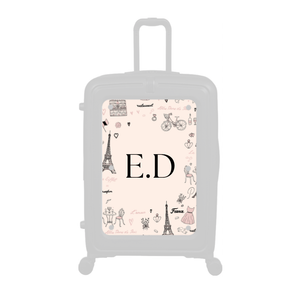 Modify - Personalised Panel (Paris Border - Initials)