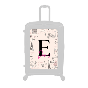 Modify - Personalised Panel (Paris Border - Letter & Name)