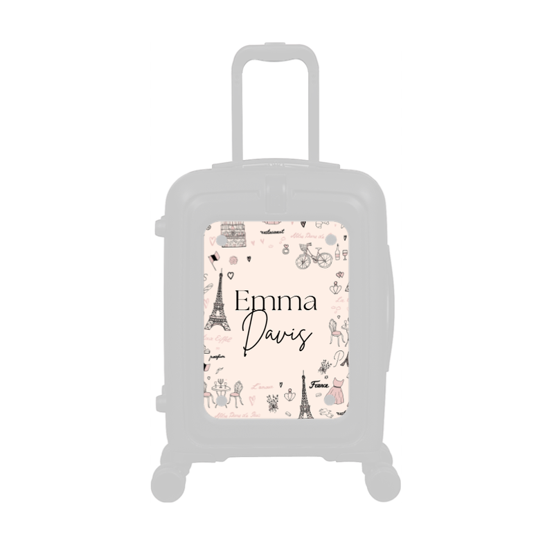 Modify - Personalised Panel (Paris Border - Double Name)