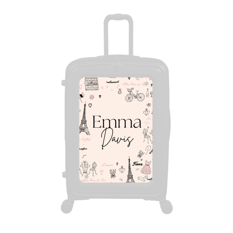 Modify - Personalised Panel (Paris Border - Double Name)