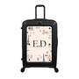 Modify - Suitcase with Personalised Panel (Paris Border - Initials)
