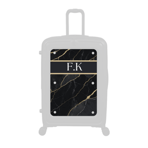 Modify - Personalised Panel (Golden Black Marble Stripe - Initials)
