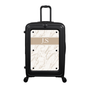 Modify - Suitcase with Personalised Panel (Warm Marble Stripe - Initials)