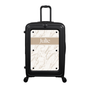Modify - Suitcase with Personalised Panel (Warm Marble Stripe - Name)