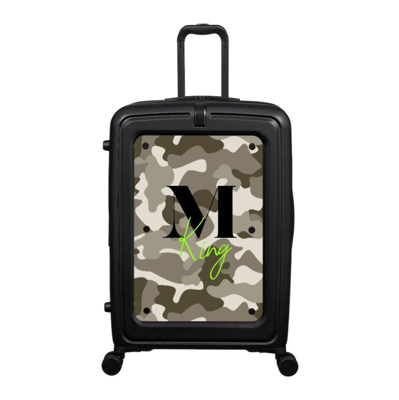 Modify - Suitcase with Personalised Panel (Full Camo - Letter & Name)