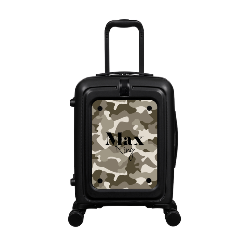 Modify - Suitcase with Personalised Panel (Full Camo - Double Name)