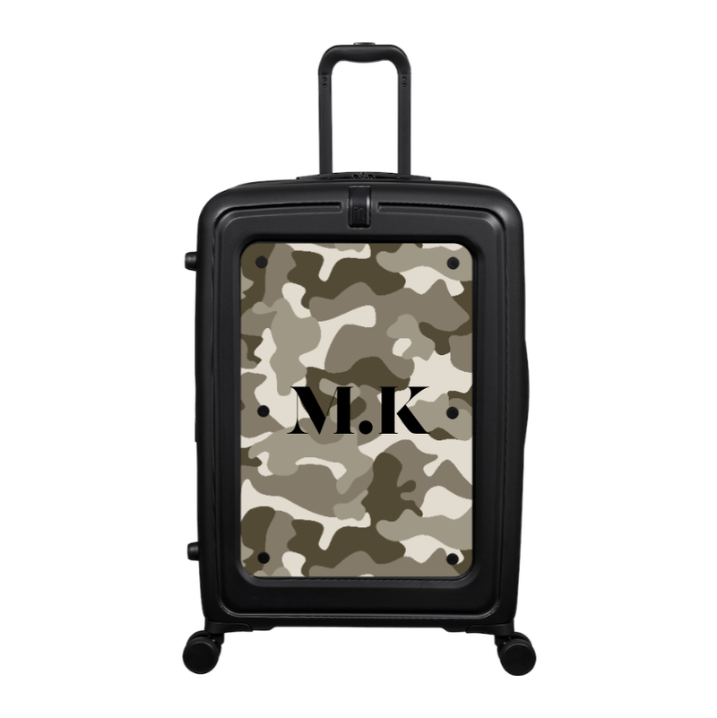 Modify - Suitcase with Personalised Panel (Full Camo - Initials)