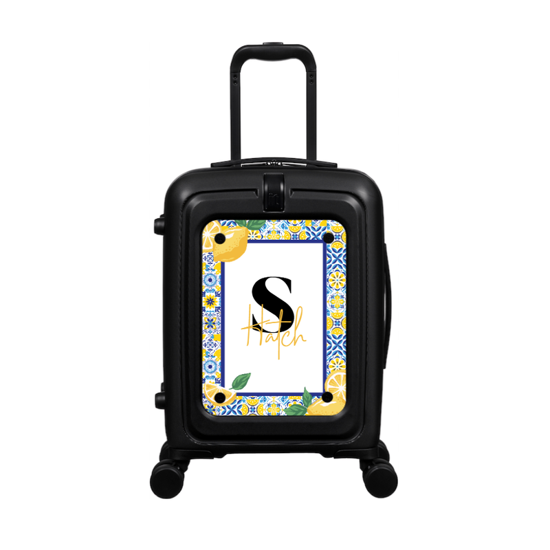 Modify - Suitcase with Personalised Panel (Italian Lemons - Letter & Name)