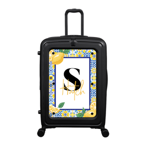 Modify - Suitcase with Personalised Panel (Italian Lemons - Letter & Name)