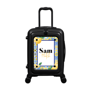 Modify - Suitcase with Personalised Panel (Italian Lemons - Double Name)