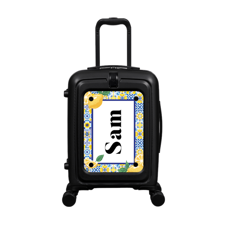 Modify - Suitcase with Personalised Panel (Italian Lemons - Side Name)
