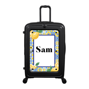 Modify - Suitcase with Personalised Panel (Italian Lemons - Name)