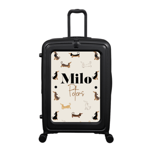Modify - Suitcase with Personalised Panel (Daxie Border - Double Name)