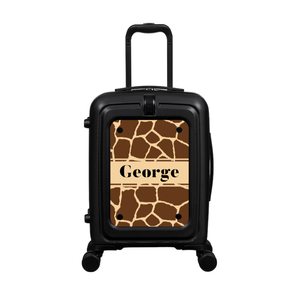 Modify - Suitcase with Personalised Panel (Giraffe Strip - Name)