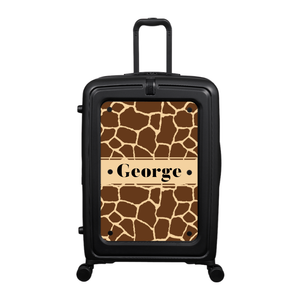 Modify - Suitcase with Personalised Panel (Giraffe Strip - Name)