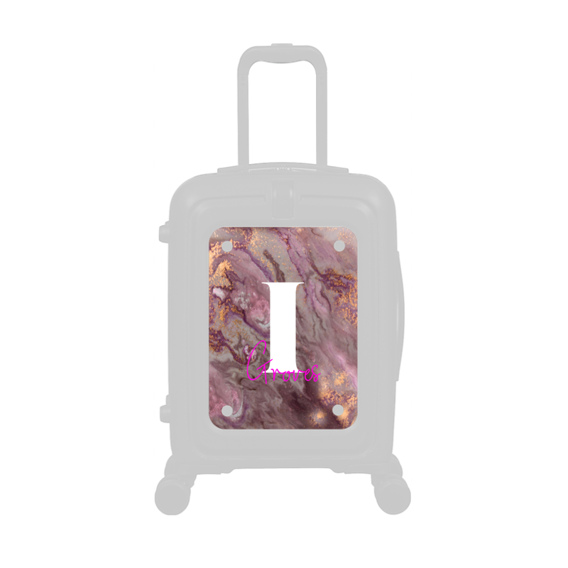 Modify - Personalised Panel (Rose Gold Marble - Letter & Name)