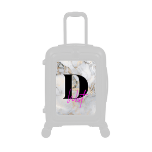 Modify - Personalised Panel (Grey Gold Marble - Letter & Name)