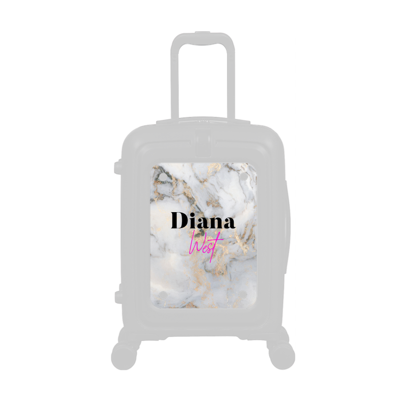 Modify - Personalised Panel (Grey Gold Marble - Double Name)
