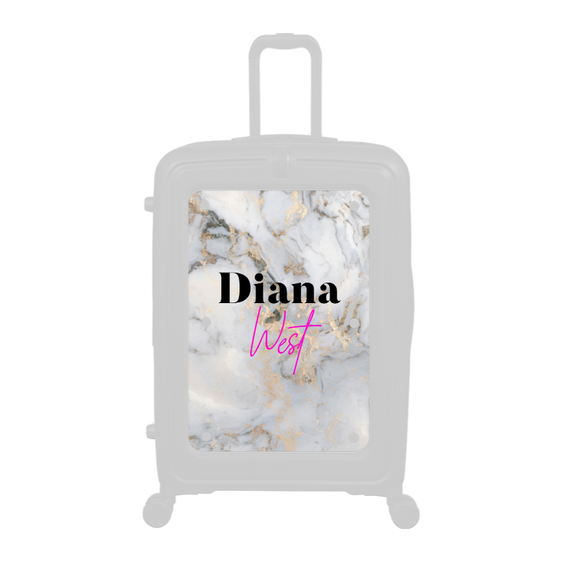 Modify - Personalised Panel (Grey Gold Marble - Double Name)
