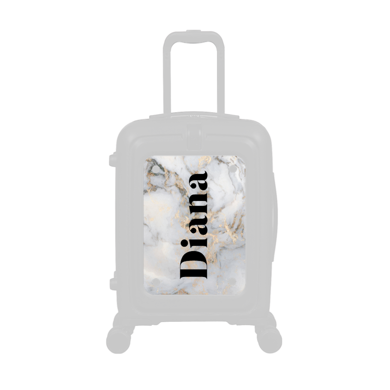 Modify - Personalised Panel (Grey Gold Marble - Side Name)
