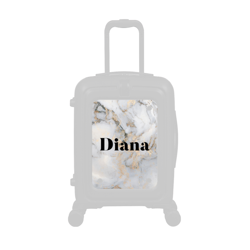 Modify - Personalised Panel (Grey Gold Marble - Name)