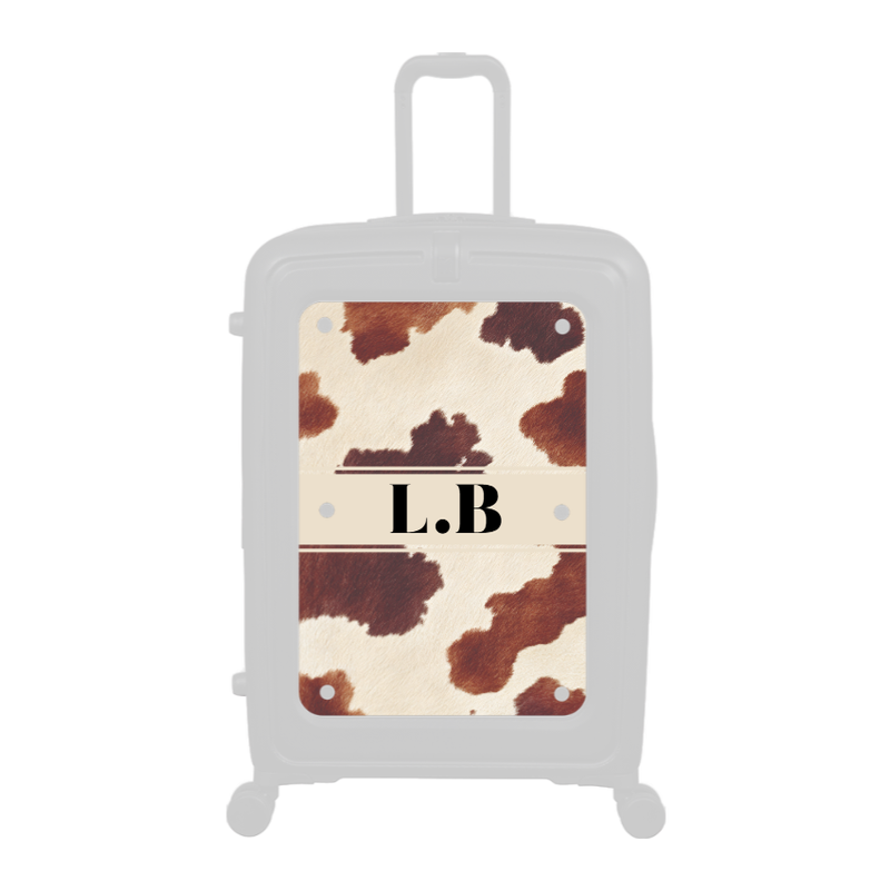 Modify - Personalised Panel (Textured Cow - Initials)