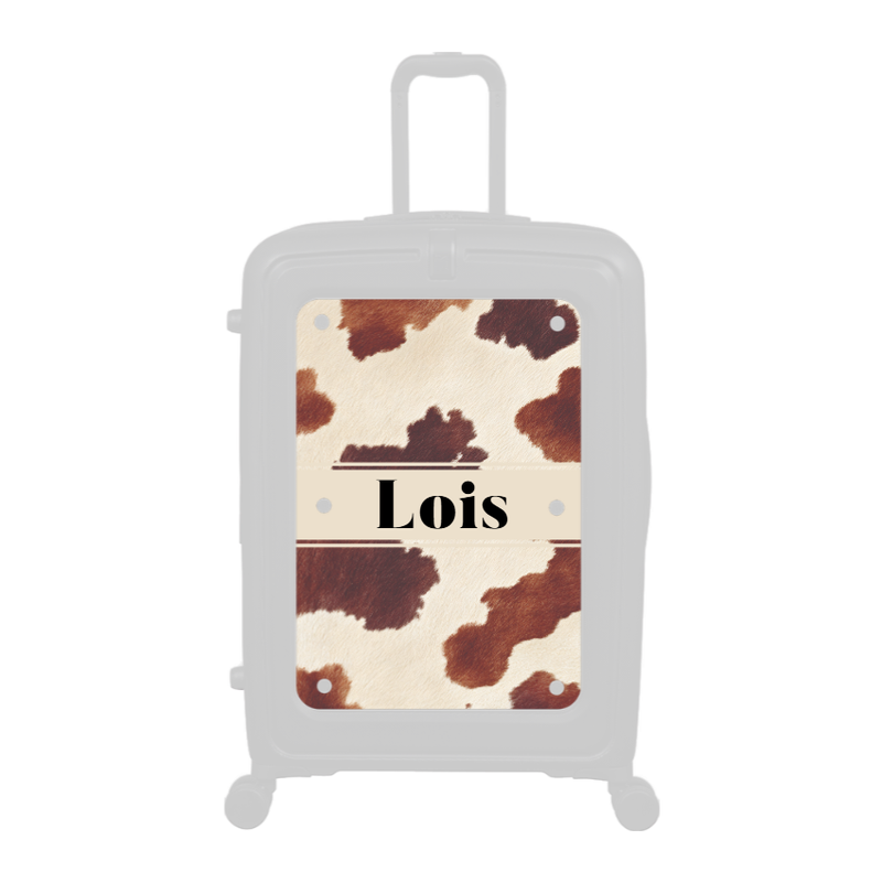 Modify - Personalised Panel (Textured Cow - Name)