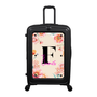 Modify - Suitcase with Personalised Panel (Summer Flowers - Letter & Name)