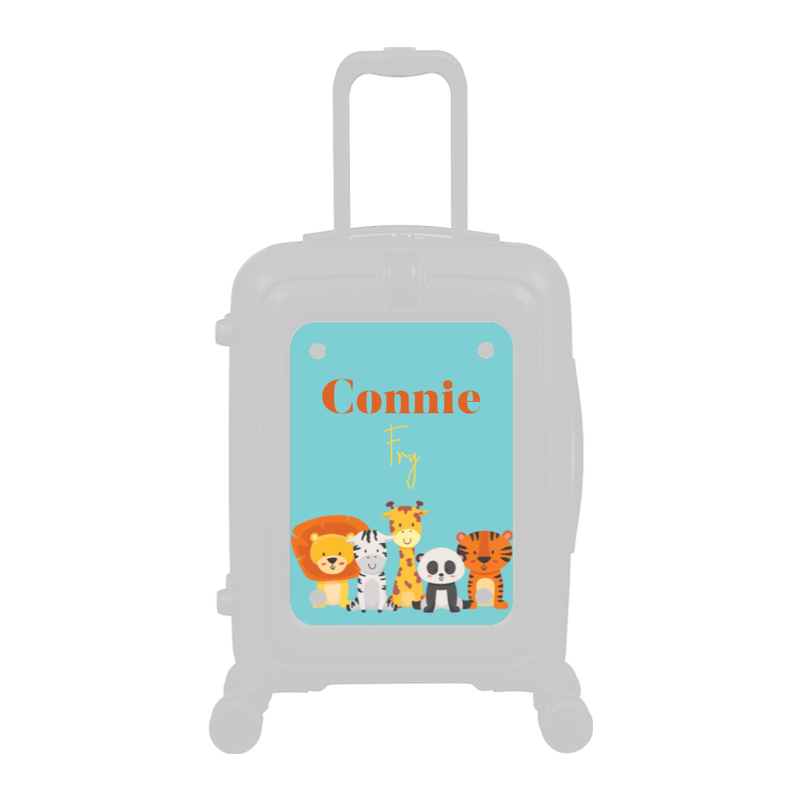 Modify - Personalised Panel (Kids Zoo Animals - Double Name)