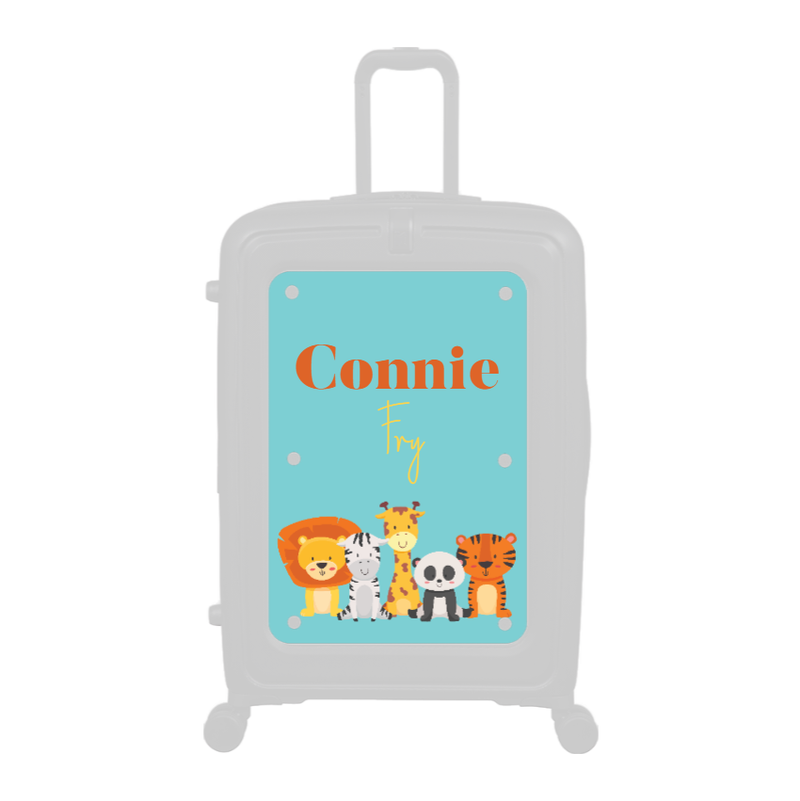 Modify - Personalised Panel (Kids Zoo Animals - Double Name)