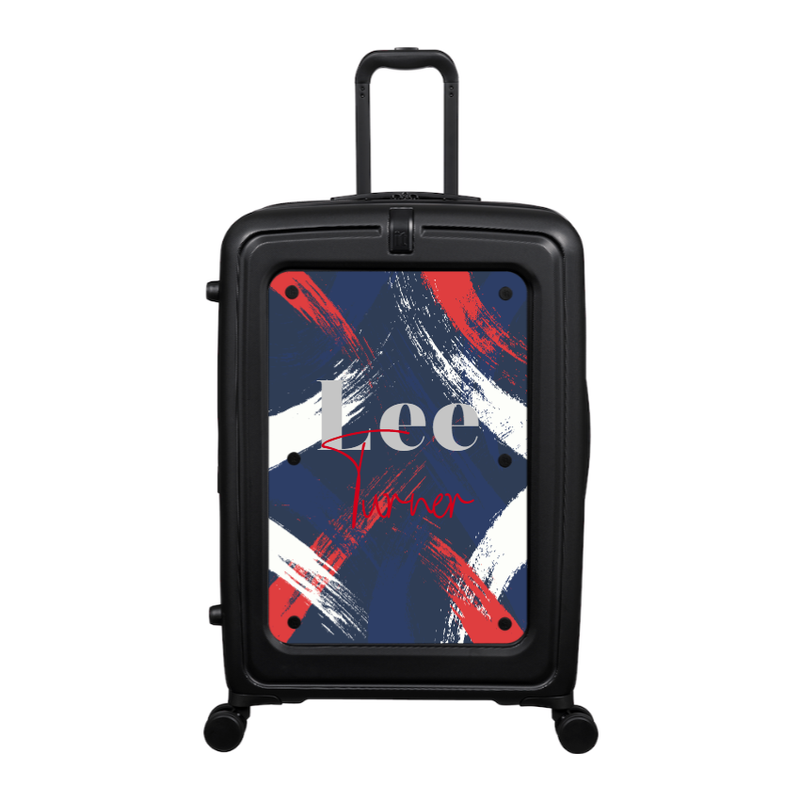 Modify - Suitcase with Personalised Panel (Brush Strokes - Double Name)