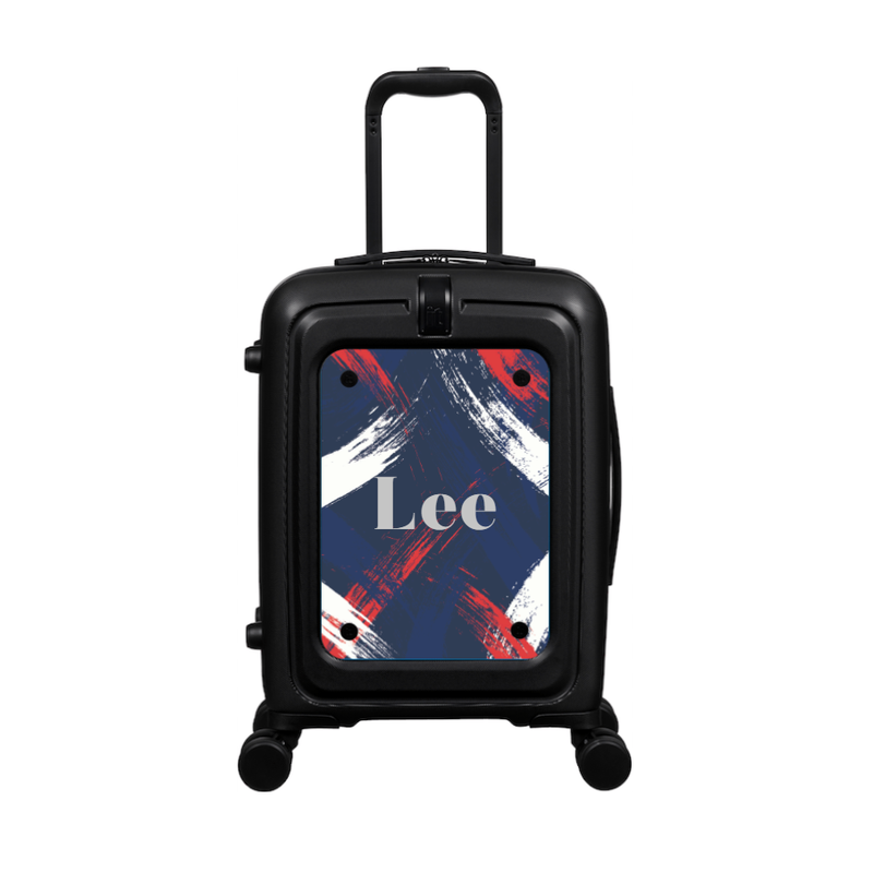 Modify - Suitcase with Personalised Panel (Brush Strokes - Name)