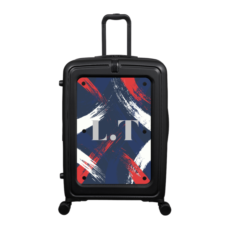 Modify - Suitcase with Personalised Panel (Brush Strokes - Initials)