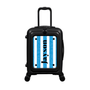 Modify - Suitcase with Personalised Panel (Blue Stripe Shirt - Side Name)