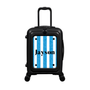 Modify - Suitcase with Personalised Panel (Blue Stripe Shirt - Name)
