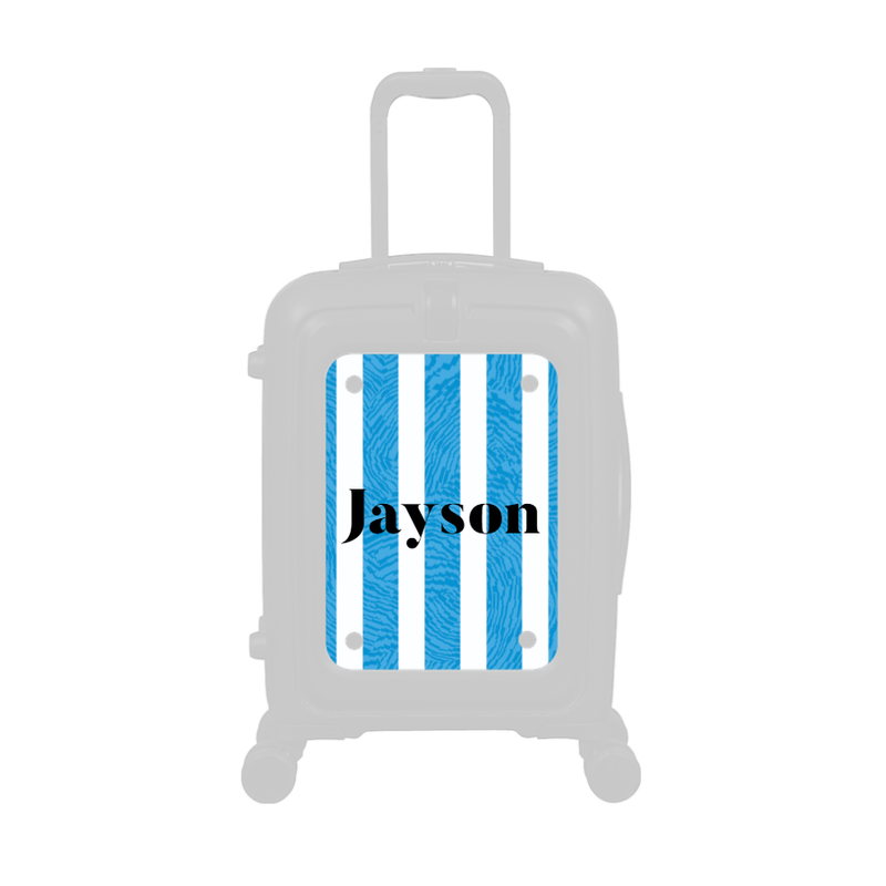 Modify - Personalised Panel (Blue Stripe Shirt - Name)