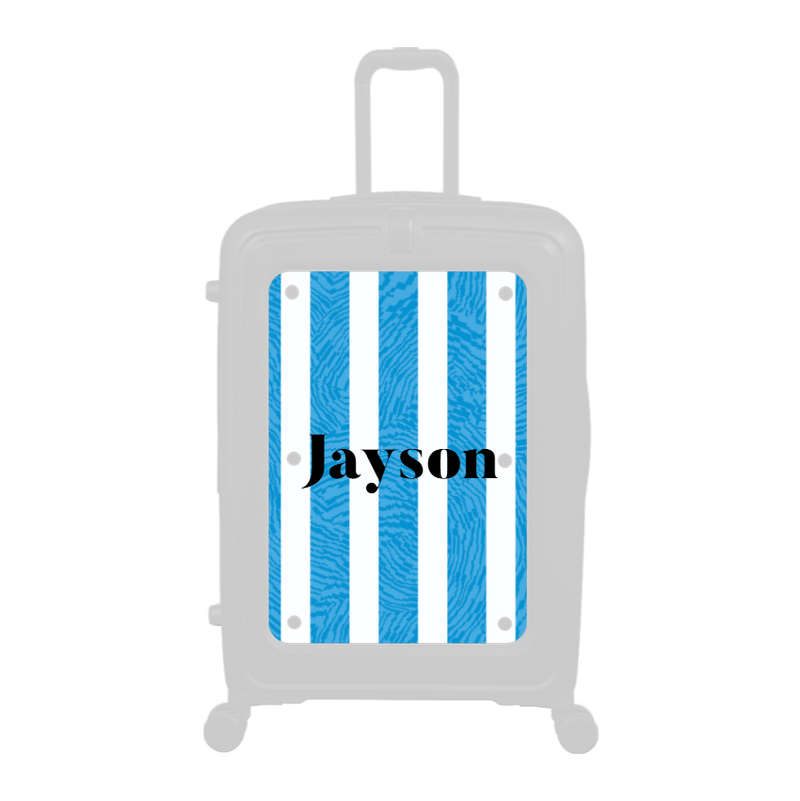 Modify - Personalised Panel (Blue Stripe Shirt - Name)