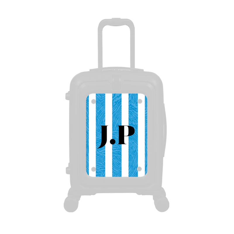 Modify - Personalised Panel (Blue Stripe Shirt - Initials)