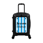 Modify - Suitcase with Personalised Panel (Blue Stripe Shirt - Double Name)