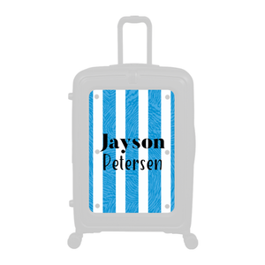 Modify - Personalised Panel (Blue Stripe Shirt - Double Name)