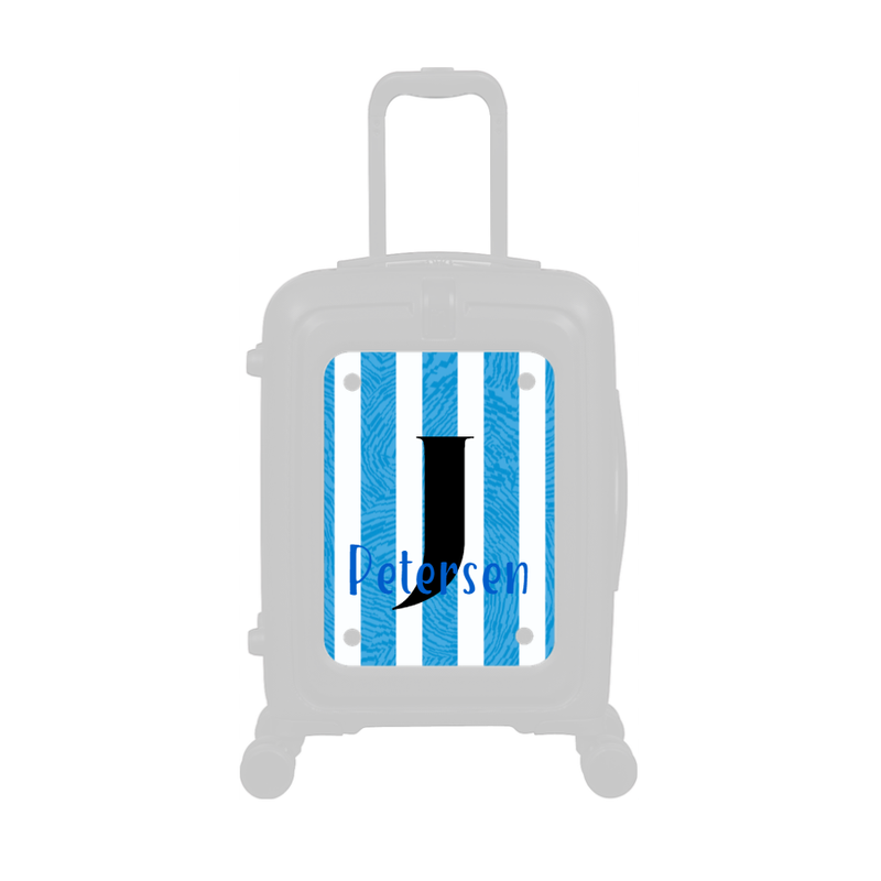 Modify - Personalised Panel (Blue Stripe Shirt - Letter & Name)