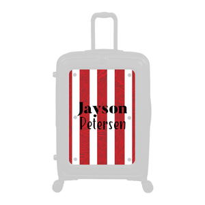 Modify - Personalised Panel (Red Stripe Shirt - Double Name)