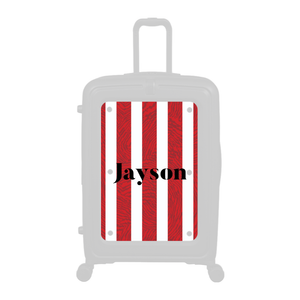 Modify - Personalised Panel (Red Stripe Shirt - Name)