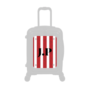 Modify - Personalised Panel (Red Stripe Shirt - Initials)