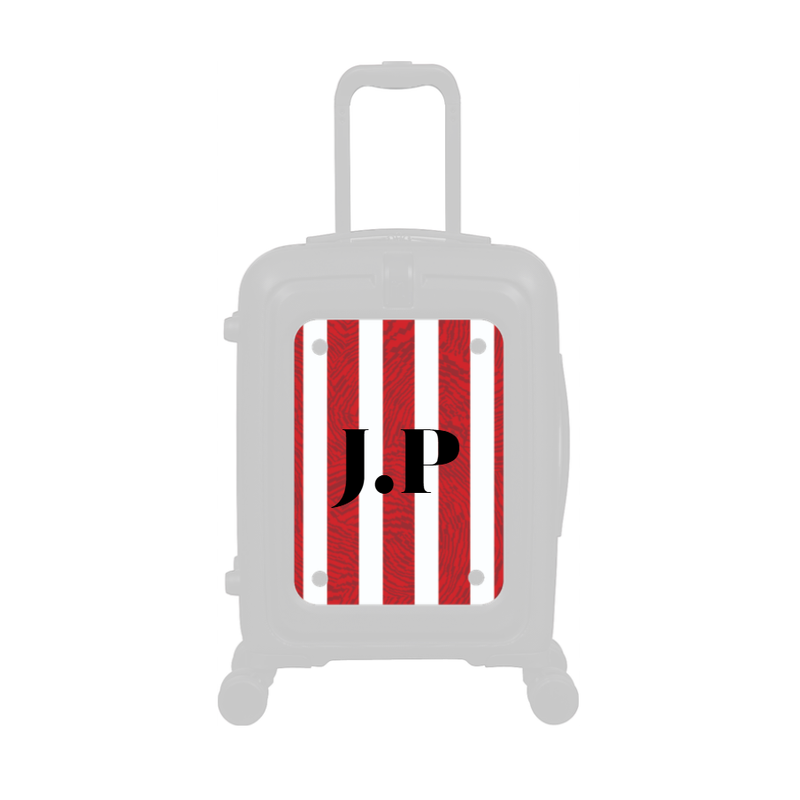 Modify - Personalised Panel (Red Stripe Shirt - Initials)