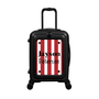 Modify - Suitcase with Personalised Panel (Red Stripe Shirt - Double Name)